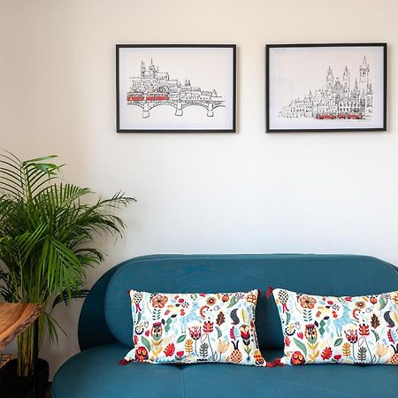 Bright Charming Apt With Terrace, Parking & Airco. Prague Ngoại thất bức ảnh